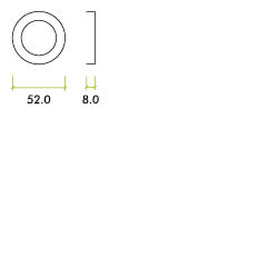 Disabled Turn & Release w/ Indicator 52mm ZCS2 Dia. SS