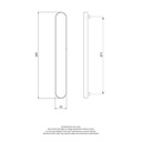 Balmoral Exterior Door Blank Plate 211 Centres