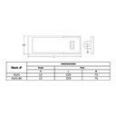 Federal Hardened Steel Haspen Staple 229 x 75mm Black