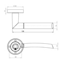 HT Rose Designer Door Handle 204