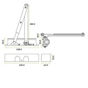 Size 2-4 Door Closer c/w Back Check & Delayed Action