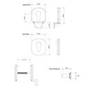 Heritage Standard Euro Cylinder Pull with Internal Pull