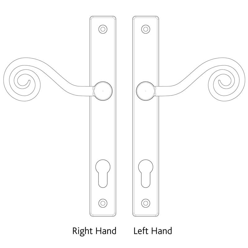 PZ92 Monkey Tail Sprung Inline Lever Lever Handle RH