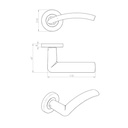 HT Rose Designer Door Handle 217