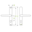 PZ70 Hoppe Long 245 Backplate 200mm Ctr