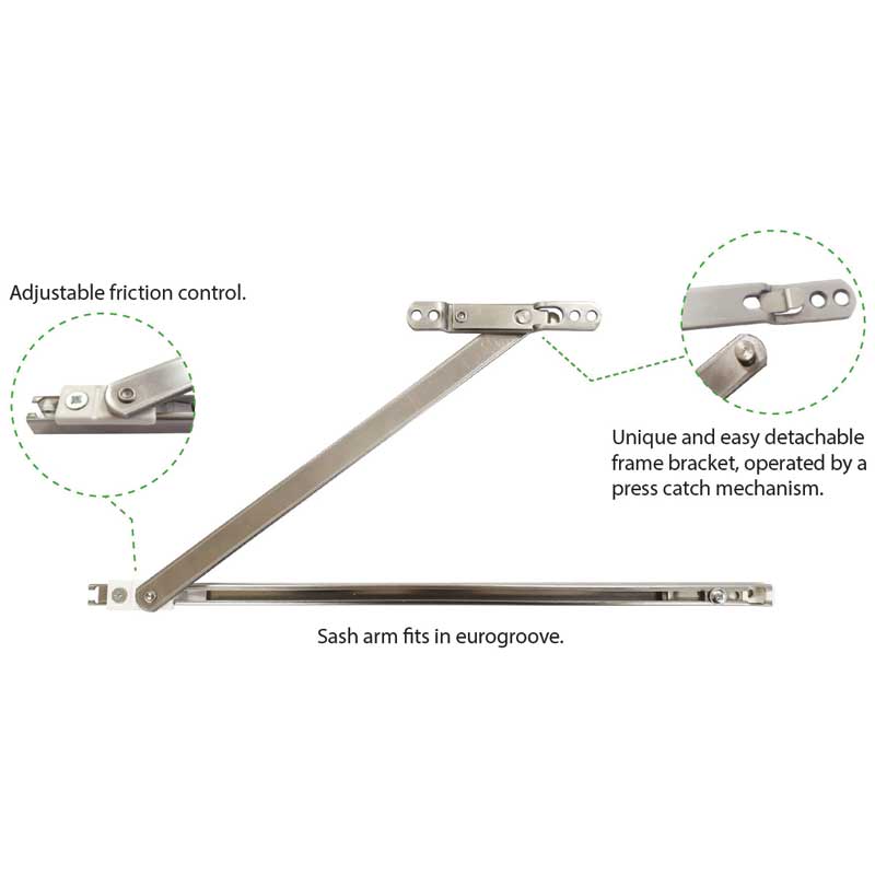 Vari - Latch Door Restrictor 370mm 50s