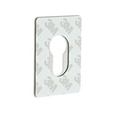 Repair Escutcheon Large Self Adhesive 65x47x1.2mm Euro SS