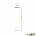 Finger Plate - Blank (Radius) 75mm x 350mm