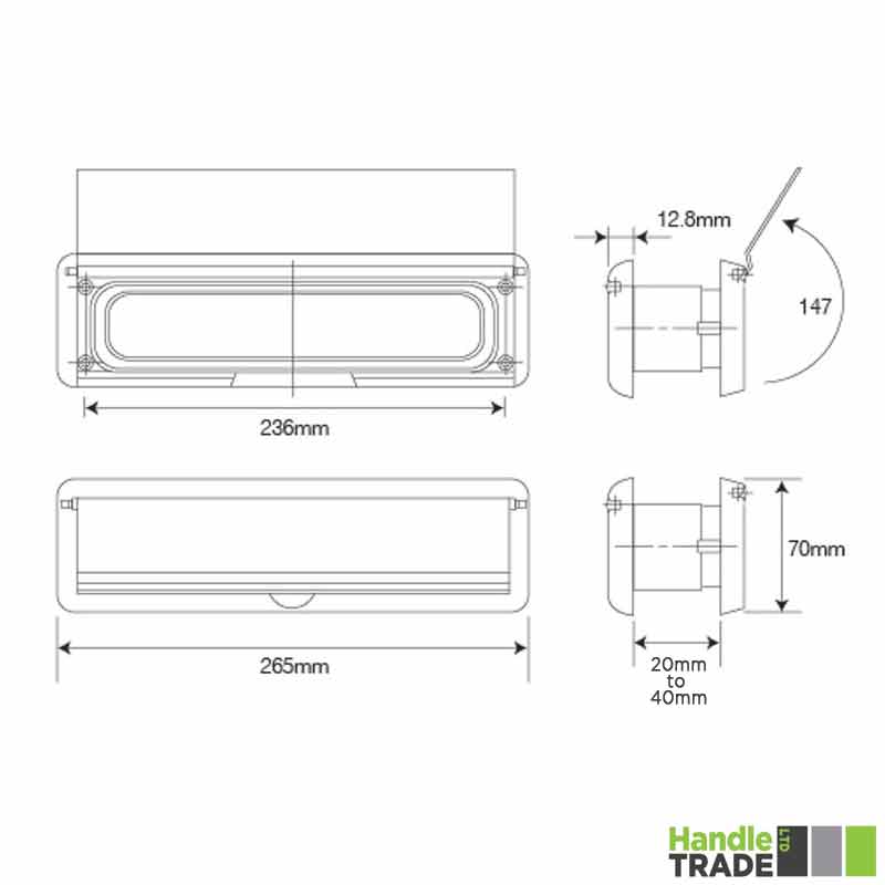 Letter Plate 10" 20/40 10"