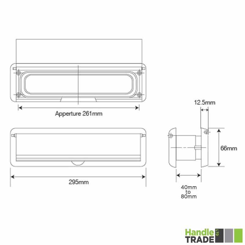 Letter Plate 12" 300mm 40/80