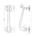 Door Knocker Scroll 150mm