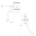 Tear Drop Window Handle Right Hand