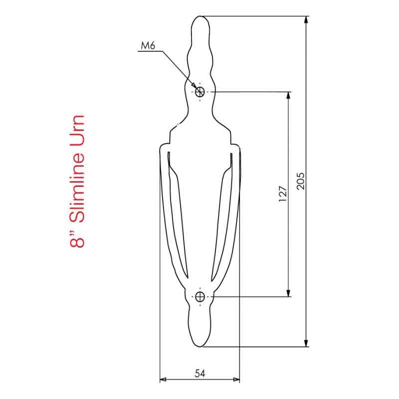 Door Knocker Slimline Urn 8"
