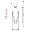 Door Knocker Slimline Urn 8"
