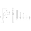 Window Handle - SMART Pin Inline Repair Espag