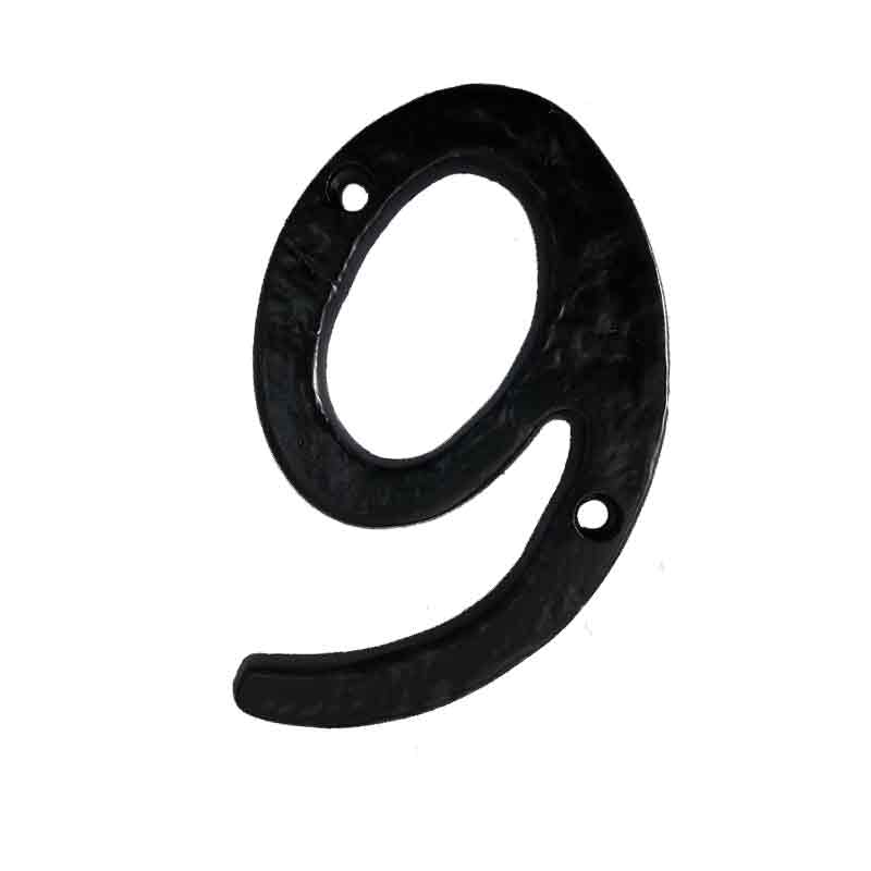 Numeral 6 or 9 - 100mm Antique Black
