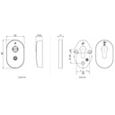 Supa Standard Escutcheon 316 PAIRS