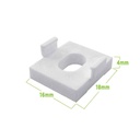 Friction Stay Hinge Packer 4mm (Oval Hole) White 6 Pack