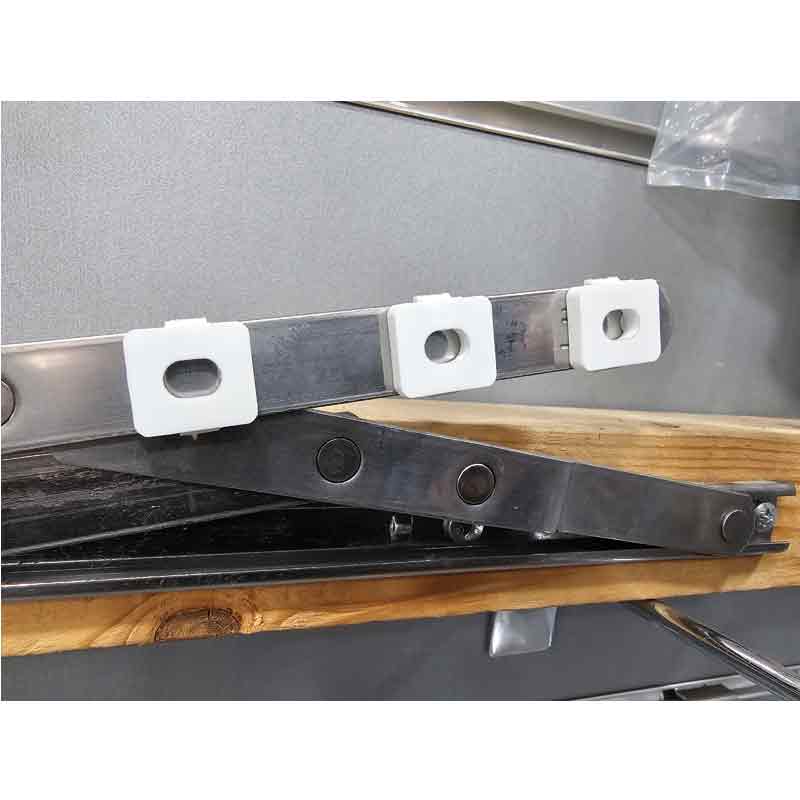 Friction Stay Hinge Packer 4mm (Oval Hole) White 6 Pack