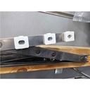 Friction Stay Hinge Packer 4mm (Oval Hole) White 6 Pack