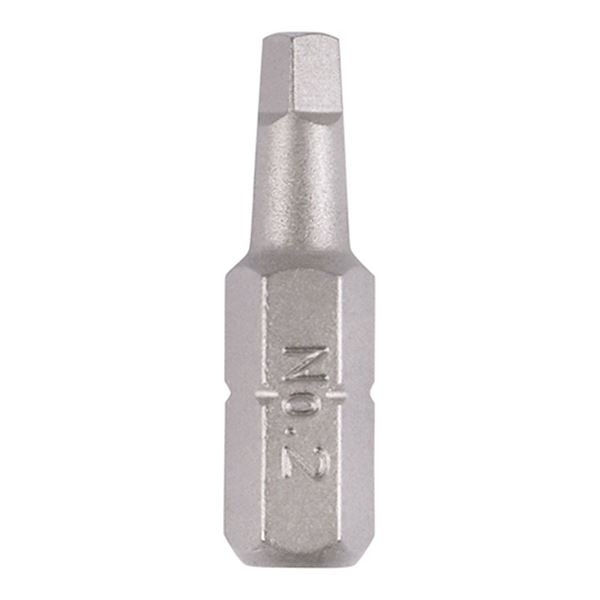 Square Driver Bits No.2 25mm 2 Pack