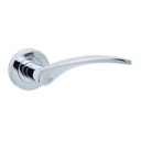 Monaco Lever Door Handle On 50mm Rose HT522