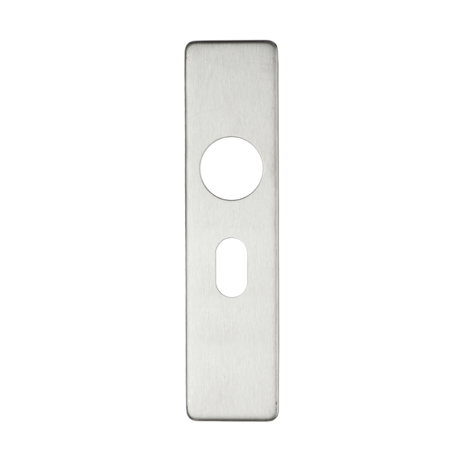 ZCSIPSP Short Cover Plate - Oval Lock 45 x 180mm SS