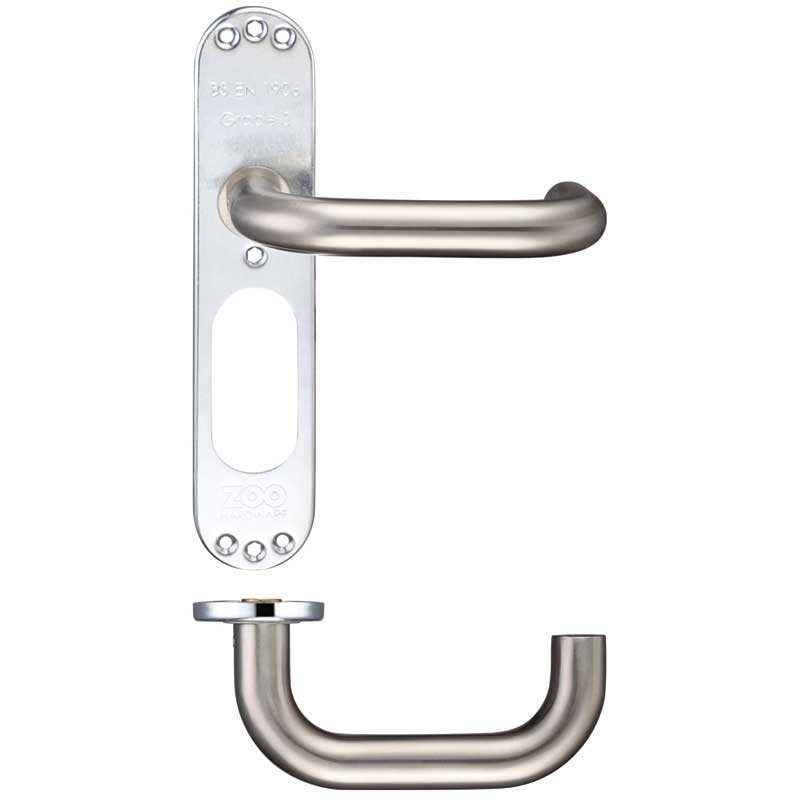 RTD 22mm Lever on Long Inner Backplate 48 x 228mm SS