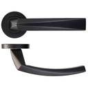 RM Hydra Lever Door Handle on Round Rose HT600