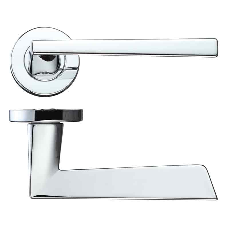 RM Lupus Lever Door Handle on Round Rose HT601