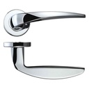 RM Cygnus Lever Door Handle on Round Rose HT603