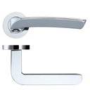 RM Aquila Lever Door Handle on Round Rose HT608