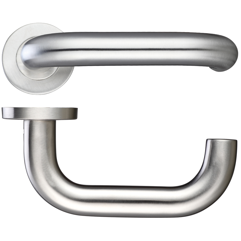 RTD 22mm Lever Door Handle - Push on Rose 201SS