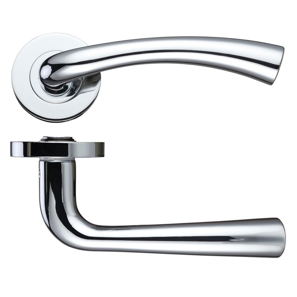 Florence Lever Door Handle -Screw on Rose HT518