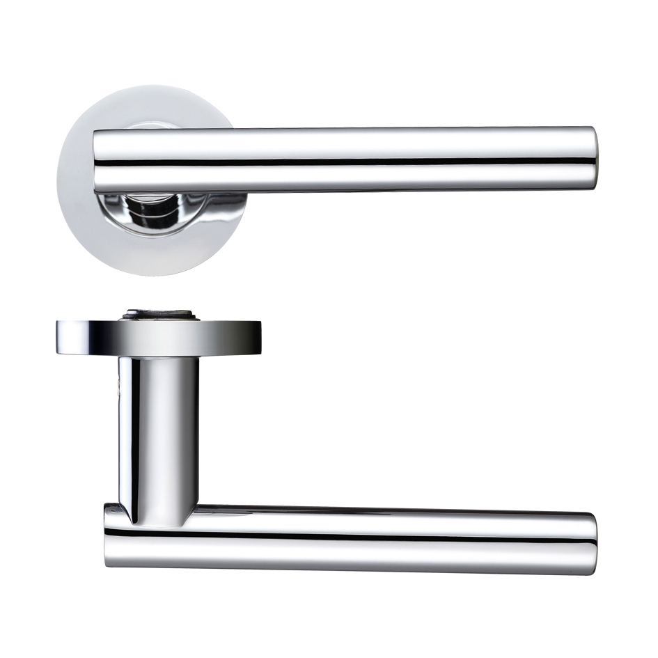 Lucca Lever Door Handle - Srew on Rose HT503