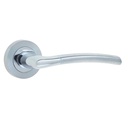 HT204 Designer Lever Door Handle on Round Rose