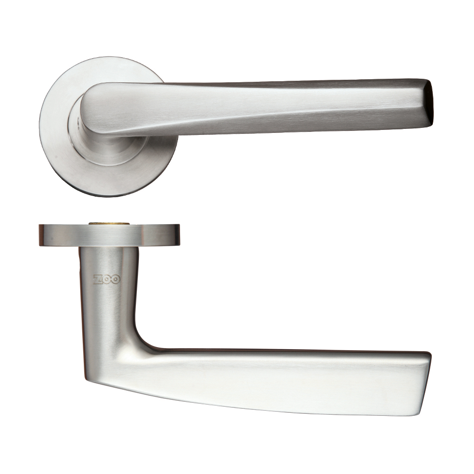 HT170 Stainless Steel Lever Door Handle - Push on Rose 304SS
