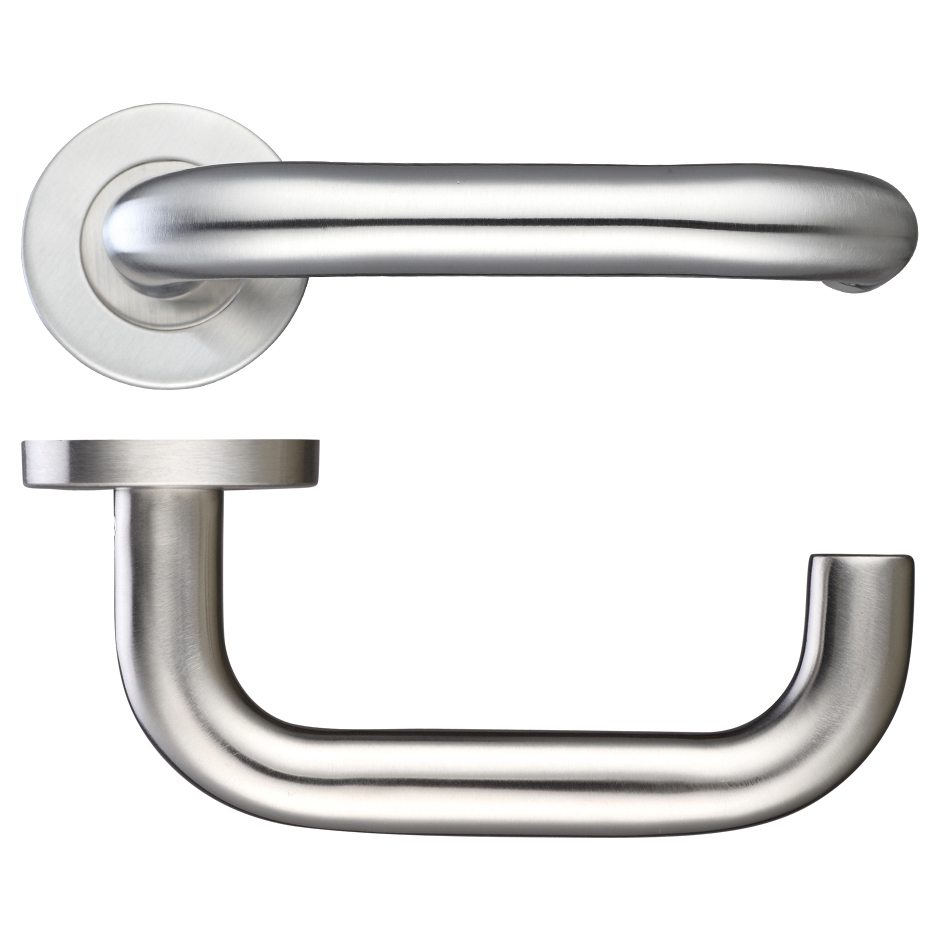 RTD 19mm Lever Door Handle - Push on Rose 201SS