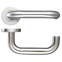 RTD 19mm Lever Door Handle - Push on Rose 201SS