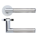 Luna Lever Door Handle - Screw on Rose CPSS HT507