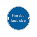 Fire Door Keep Clear - Door Signage