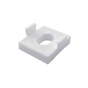 Friction Stay Hinge Packer 4mm (Oval Hole) White 6 Pack