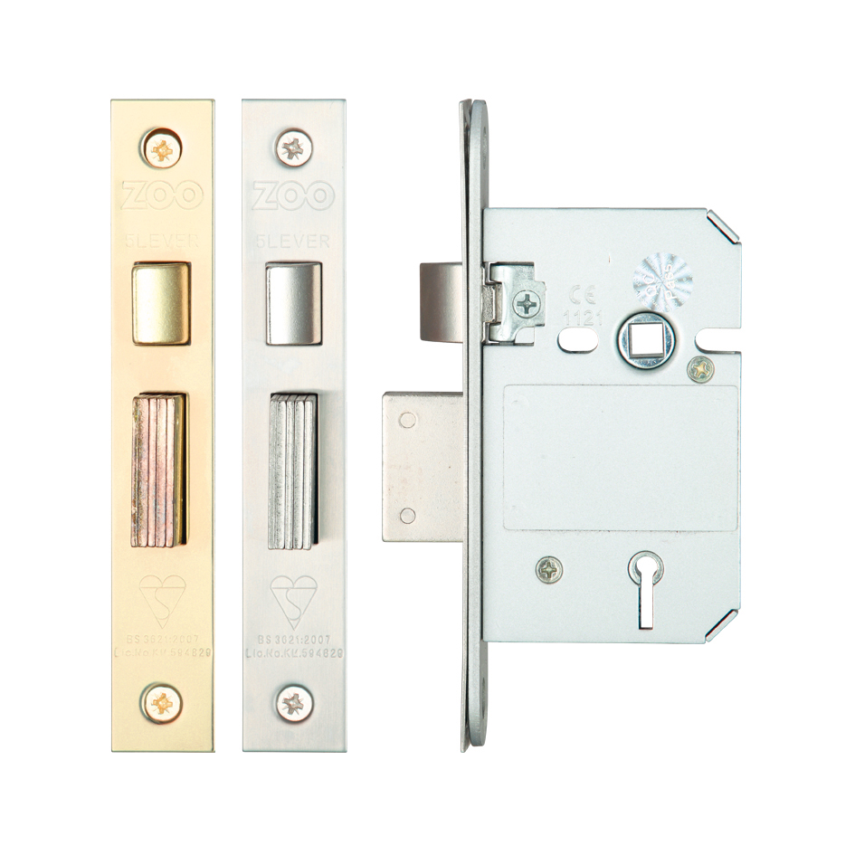 British Standard 5 Lever Sashlock - 64mm