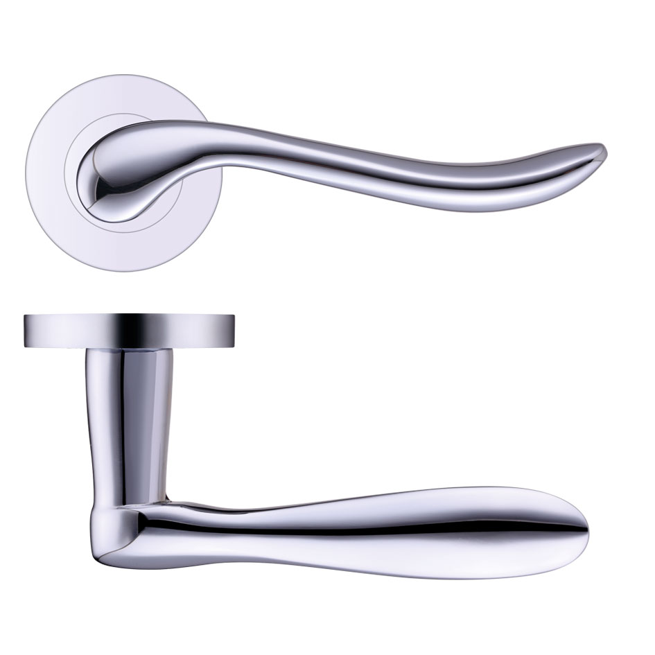 Lincoln Lever Door Handle - Screw on Rose HT519