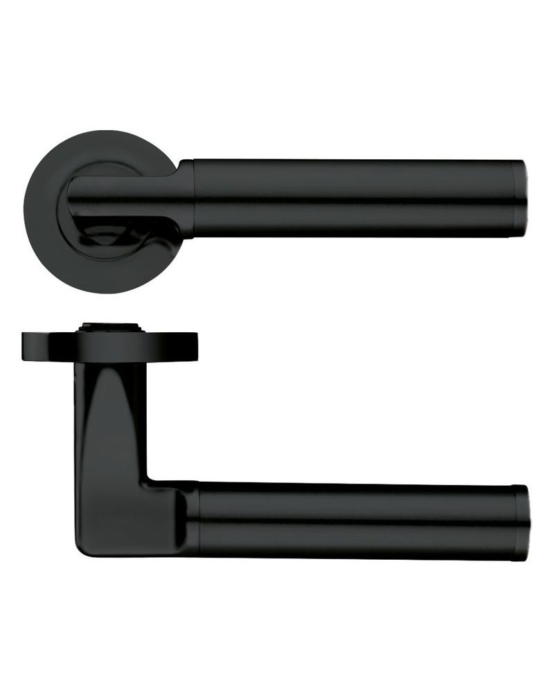Milan Lever Door Handle - Screw on Rose HT508