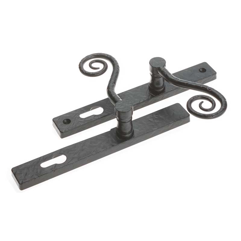 PZ92 Monkey Tail Sprung Lever Door Handle RH 44mm DT