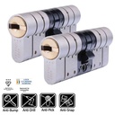 XBS 3* TS007 Security Cylinder 45/50 Keyed PAIR