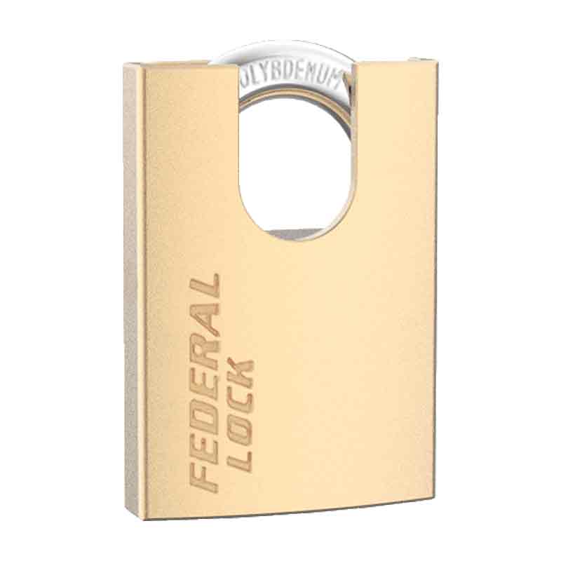 Federal Padlock HS60P CA6CK Solid Brass 60mm