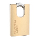 Federal Padlock HS50P CA6CK Solid Brass 50mm