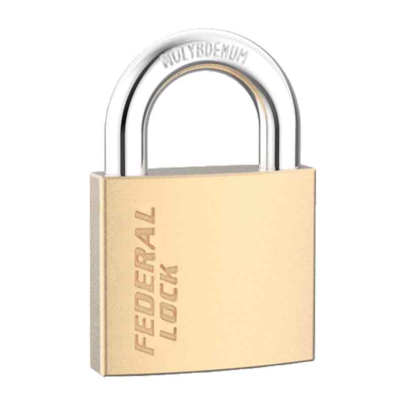 Federal Padlock HS60 CA6CK Solid Brass 60mm